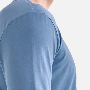 Camiseta de Manga Larga con Cuello Redondo para Hombre 2026, Camiseta de Algodón con Logotipo Personalizado, Camiseta de Manga Larga con Cuello Redondo para Hombre - Product Image 3