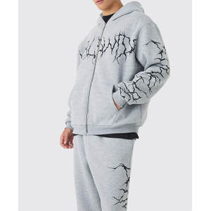 Ensemble de survêtement pour homme personnalisé 2026, jogging, vente en gros, vêtements de sport, vêtements d'entraînement, polyester, coton, survêtement de sport pour homme - Product Image 3