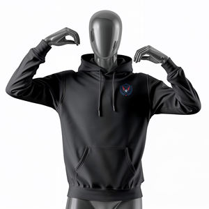 Sweat-shirt pour homme de qualité supérieure en tissu polaire, style streetwear hiphop uni, printemps, automne, hiver, ample, grande taille - Product Image 3