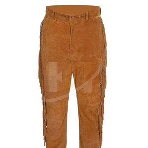 Pantalon en cuir suédé léger pour hommes, vêtements décontractés pantalons pour hommes de qualité supérieure - Product Image 1