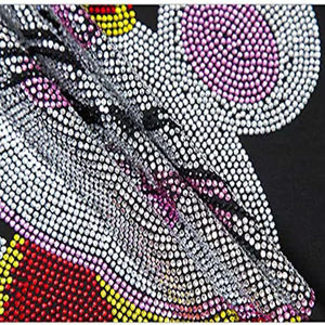 T-shirts en strass de haute qualité Impression de logo à chaud personnalisée Conception graphique à manches courtes 100% coton, T-shirt pour homme, coupe ample, imprimé - Product Image 3