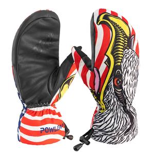 Gants de ski de haute qualité bon marché OEM ODM personnalisés fabriqués en usine sublimation imprimés imperméables coupe-vent - Product Image 3