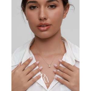 Collana con Pendente a Goccia e Zircone a Forma di Pera Placcata in Oro 18K con Diamanti Trasparenti, Regalo alla Moda per Lei - Product Image 5