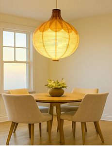 Lampe <span class=keywords><strong>en</strong></span> <span class=keywords><strong>papier</strong></span> de style japonais, luminaire suspendu moderne <span class=keywords><strong>en</strong></span> <span class=keywords><strong>papier</strong></span> globe pour salle à manger, salon, chambre à coucher, décoration intérieure - Product Image 4