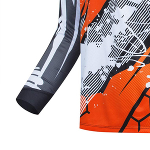 Venta caliente transpirable de secado rápido para hombres Jersey de ciclismo en diferentes colores diseño al por mayor manga larga invierno MTB Jersey - Product Image 6