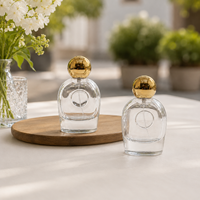Flacon de parfum en verre de 80 ml, prototype de flacon de parfum, flacon de parfum personnalisé, flacon de parfum en gros