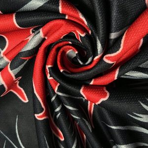 Maillot de sport respirant à col rond entièrement sublimé personnalisable, séchage rapide, tissu en maille 100% polyester, maillot de football - Product Image 5