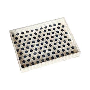 Elegante Bandeja Artesanal con Incrustaciones para Sala de Estar, Ramadán, Bodas, Calidad Premium, Multifuncional, Plegable, para Servir Alimentos, Decorativa - Product Image 2