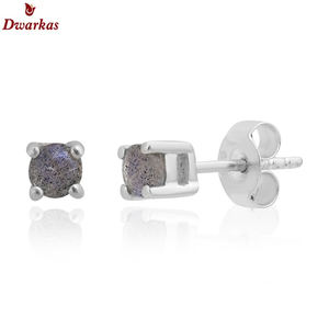 Superventas caliente nuevo pendiente de tachuelas de piedras preciosas de cristal de Plata de Ley 925 para mujer - Product Image 3