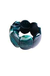 Brazalete de Resina Hecho a Mano con Diseño Elegante y Estampado Animal, Forma Irregular, Artículo Coleccionable para Mujer - Product Image 6