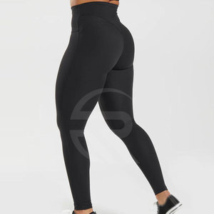 Good Quality <b>Knitted</b> High Waisted <b>Leggings</b> for Women-Eco-Friendly Breathable Quick Dry Custom Sizes Latest Fitness Active Wear - Product Image 3
