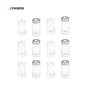 Fanen 5ml şeffaf cam steril enjeksiyon flakonları laboratuvar farmasötik cam şişeler