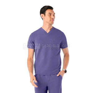 Uniformes de Enfermería de Diseño Moderno para Clínica Dental, Conjuntos de Uniformes Médicos de Manga Corta para Mujeres y Hombres, Uniformes de Trabajo para Hospital - Product Image 1