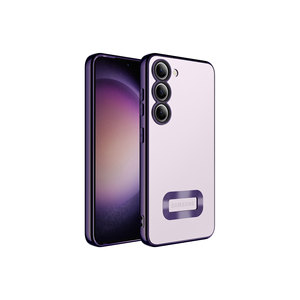Étui de protection de luxe pour appareil photo Omega Series Deep Purple pour Samsung Galaxy S23 Plus 5G A53 - TPU souple électroplaqué spécial - Product Image 1