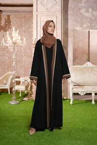 Abayas entièrement personnalisées pour les femmes prix de gros nouveau Design de vêtements islamiques pour femmes robe musulmane Abaya en quantité en vrac - Product Image 3