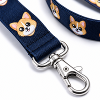 Lanière personnalisée avec mousqueton pivotant - Porte-badge personnalisé - Sangle de cou durable pour clés, bureau, école et événements - Cadeau