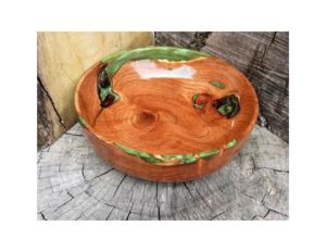 Latest Design <b>Dinnerware</b> Food Salad Bowl Restaurant Wedding Mango Wood and Resin Tableware Table Top Food Serve Bowl Hot Sale - Product Image 6