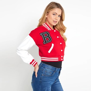Vestes de baseball de qualité supérieure pour femmes, style streetwear, vente en gros personnalisée, vestes de baseball vierges, col montant, veste pour hommes - Product Image 4