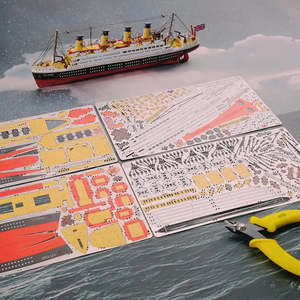 3D <b>Titanic</b> Boat Metal Puzzle <b>Model</b> Building Tool <b>Kit</b> - Product Image 6