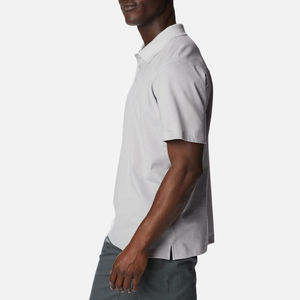 2024 logotipo personalizado bordado hombres Fitness Crew camisetas 100% algodón poliéster OEM Venta caliente diseño liso para Polos - Product Image 3