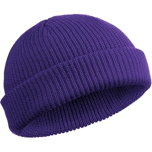 Chapeaux d'hiver en tricot pour hommes de couleur unie chapeau doux confortable haute élasticité bonnets d'équitation en plein air casquette pour femmes hommes - Product Image 1