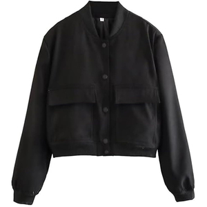 Professional Manufacture Long Sleeve Crop Varsity Jacket Customized Color and Size Varsity Jackets <b>for</b> Sale - Product Image 1