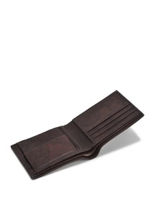 Carteras cortas de cuero de calidad premium para hombre tipo cierre abierto con forro de poliéster - Product Image 3