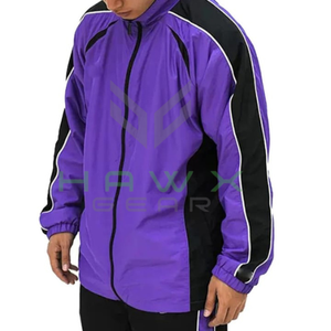 Ensemble veste et pantalon coupe-vent réfléchissant de luxe pour hommes nouveau design Streetwear d'hiver 100% coton deux couleurs - Product Image 4