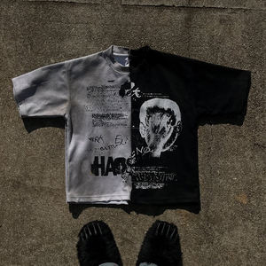 เสื้อยืดครอปผู้ชายสั่งทำพิเศษจากโรงงาน ทรงหลวมไหล่ตก ผ้าเทอร์รี่ 350 กรัม ผ้าฝ้าย 100% ทรงโอเวอร์ไซส์ สไตล์ไฮสตรีท ระบายอากาศได้ดี แห้งเร็ว - Product Image 6