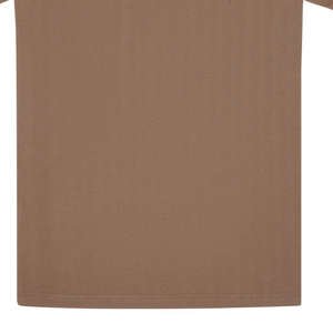 Personalizable de alta calidad 100% algodón de punto Camel textura cuello redondo Camiseta ecológica Casual Logo transpirable hombres camiseta - Product Image 6