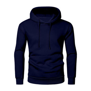 Sudadera con capucha informal de 320 GSM para hombre, ropa de calle Beige con logotipo personalizado, tejido elástico suave de algodón 100% ligero - Product Image 6