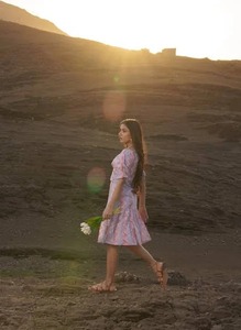 ชุดเดรสผ้าฝ้ายโบฮีเมียนทันสมัยใหม่ชุดเดรสผ้าฝ้ายโบฮีเมียนพิมพ์ลายดอกไม้นุ่มสบายสำหรับการเดินทางในฤดูร้อน - Product Image 3