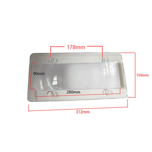 2 protections de plaque d'immatriculation incassables, housses à bulles, ajustement universel, cadre de plaque d'immatriculation, vis de fixation, accessoires automobiles - Product Image 3