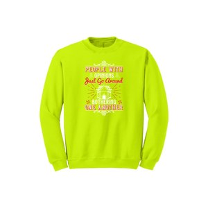 Sweat-shirt en coton mélangé Bouddha Thèmes Imprimer 12 options de couleur Style décontracté 260-280 GSM Placement de conception personnalisable pour l'hiver - Product Image 1
