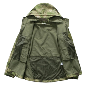 Chaquetas Softshell para Hombre, Sublimación, Camuflaje, Térmicas, Impermeables, con Capucha, para Correr, Tácticas - Product Image 3