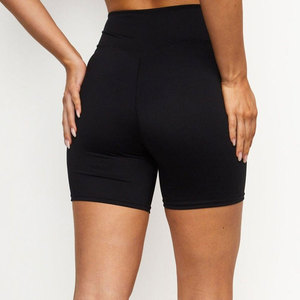 Custom Design Women Yoga <b>Shorts</b> High Waist Comfortable Fit Personalized Color Options For Activewear Clothing - Product Image 6