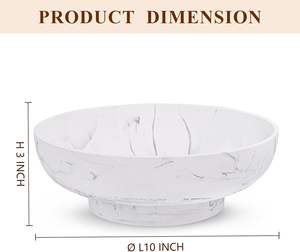Cuenco para servir de mármol Natural de alta calidad, calidad superior, forma de acabado blanco, decoración contemporánea de tendencia más vendida para el hogar - Product Image 2