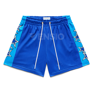 Pantalones Cortos Deportivos Transpirables de Alta Calidad para Hombre, 100% Poliéster, con Cintura Elástica Personalizada, Bolsillo y Secado Rápido - Product Image 3