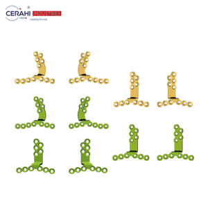 Lefort I orthognathic กรามเทียม0.6T ชุดคู่มือพลังงานขวาและซ้าย Sizes-21x29mm สีเหลือง24.76x23.10มม. 22x25mm - Product Image 1