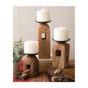 Bougeoir en bois, dernier design, décoration d'intérieur, bougeoir de qualité supérieure, bois naturel, supports de bougies à prix raisonnable - Product Image 6