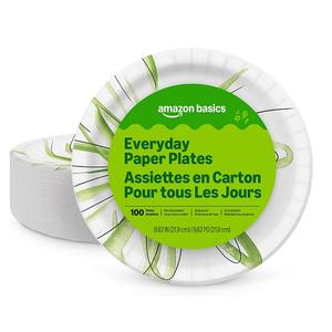จานกระดาษนิวเบสิคส์ ขนาด 8.62 นิ้ว แบบใช้แล้วทิ้ง บรรจุ 100 ใบ บรรจุภัณฑ์อาจแตกต่างกันไป - Product Image 1