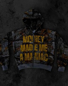 2024 Fabricante de ropa personalizado Jungle Camo Print Zip Up Hoodies Oversized Men Hoodie Streetwear Ropa de moda para hombres - Product Image 1