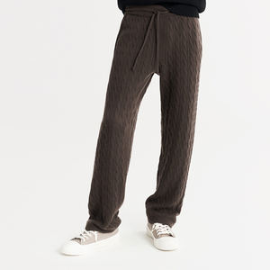 Pantalon en toile 100% coton décontracté pour homme, taille moyenne, respirant et lourd, avec fermeture élastique à la taille, service OEM disponible - Product Image 2