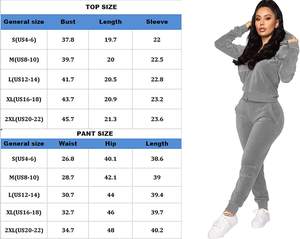 Logo strass personnalisé Street 2 deux pièces vêtements de détente d'entraînement survêtement ensemble décontracté pour femmes ensemble de survêtements en velours vêtements - Product Image 5