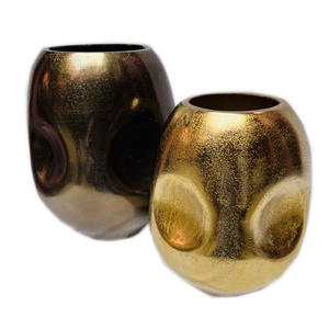 Modern Bohemian Style Handmade Aluminium Metal Flower Vase Polished <b>Mirror</b> <b>Tabletop</b> Feature Slender Design Bouqets Holder - Product Image 3