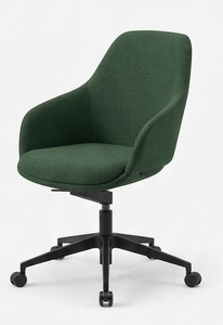 Nouvelle Tendance Vizyon Chaise de Salle à Manger Rembourrée Moderne avec Dossier Aile, Pieds en Métal, Design Minimaliste, Non Pliable, pour Maison, Bureau, École - Product Image 2