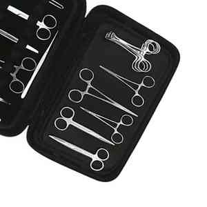 Juego de instrumentos quirúrgicos veterinarios básicos principales de acero inoxidable de la mejor calidad, Kit de cirugía general - Product Image 4