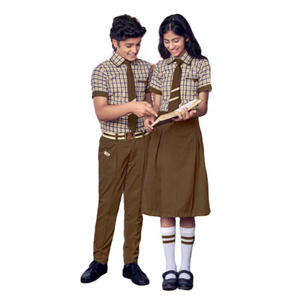 Logotipo personalizado y diseños ropa de estudiante al por mayor conjunto de uniforme de escuela secundaria para niños y niñas - Product Image 1