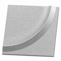 Panneau acoustique 3D en forme de croissant, panneau acoustique en fibre de polyester, panneau absorbant le son en feutre PET