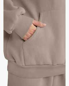 Sweat à capuche et pantalon de survêtement à capuche avec doublure polaire Pull à capuche à manches longues Survêtement unisexe Poche kangourou - Product Image 6